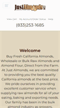 Mobile Screenshot of justalmonds.com